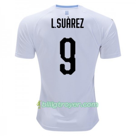 Billige Fotballdrakter Uruguay L.Suarez 9 VM 2018 Bortedraktsett